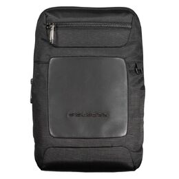 Piquadro Black Recycled Polyethylene Men Shoulder Bag pi-38101