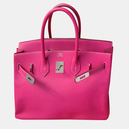 Hermes Candy Pink Epsom Leather Birkin 35 Tote Bag 1143430