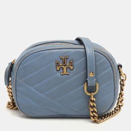 Tory Burch Blue Chevron Leather Small Kira Camera Bag 1147018