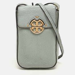 Tory Burch Green Leather Miller Phone Crossbody Bag 1147061