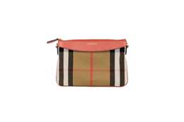 Сумка-кошелек из кожи Burberry Peyton House Check Derby Cinnamon Grain Leather сумка через плечо для женщин, цвет multi 7934826938428 | multi