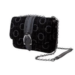 Женская сумка через плечо Longchamp Amazone Black Velour L1357674001 7854434517052 | multi