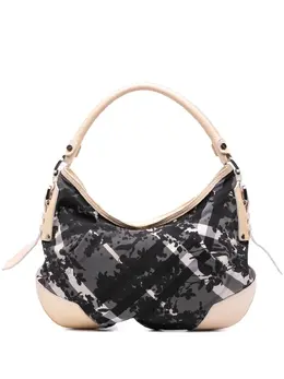 Burberry 2000-2017 Floral Beat Check Nylon Foley hobo bag 30156450