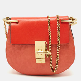 Chloe Red Leather Small Drew Shoulder Bag 1148359