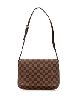 Louis Vuitton 2002 Damier Ebene Musette Tango Short Strap shoulder bag 30180762