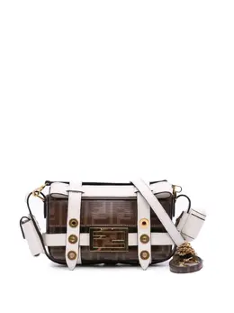 Fendi 2010-2025 Mini Zucca Glazed Fabric Cage Baguette satchel 30185163