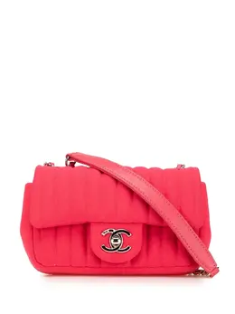 Chanel 2016-2017 Mini Vertical Quilted Jersey Single Flap shoulder bag 30185481