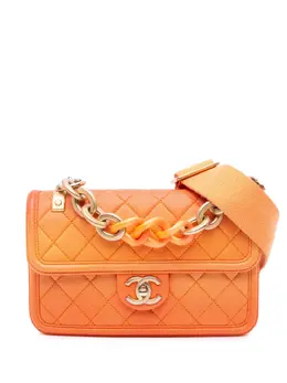 Chanel 2019 Small Quilted Caviar Sunset On The Sea Flap satchel 30186029