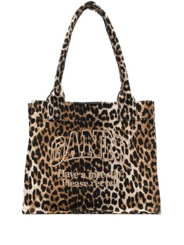 Ganni Organic Cotton Large Tote Bag a5807943