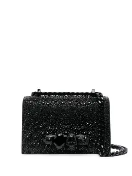 Alexander McQueen mini The Biker Jewelled crossbody bag 29150038