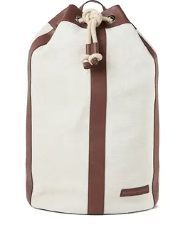 Brunello Cucinelli water-resistant drawstring backpack 29941021