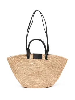 Agnès b. raffia tote bag 30049931