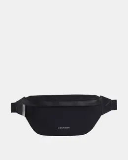 Мужская поясная сумка с принтом монограммы Calvin Klein, чёрный a53599202 | negro