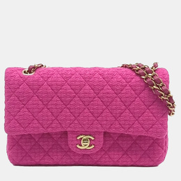 Chanel Pink Tweed Tweed Classic Medium bag 1147819