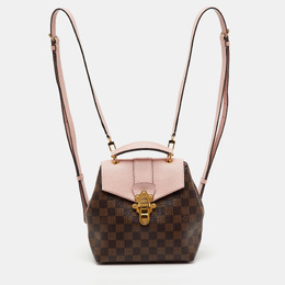Louis Vuitton Magnolia Pink Damier Ebene Canvas Clapton Backpack 1147893