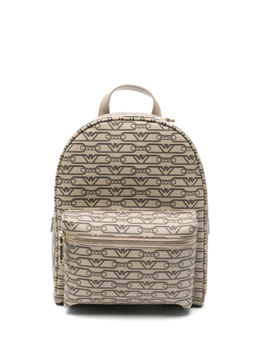 Мини-рюкзак с монограммным принтом Emporio Armani, нейтральный ew000372af11951 | нейтральные цвета