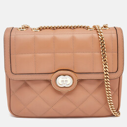 Gucci Beige Quilted Leather Small Deco Shoulder Bag 1148657