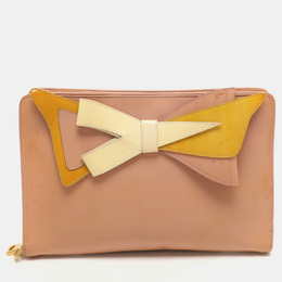 Prada Tricolor Patent Saffiano Leather Bow Shoulder Bag 1148686