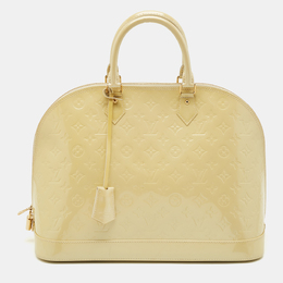 Louis Vuitton Blanc Corail Monogram Vernis Alma GM Bag 1148871