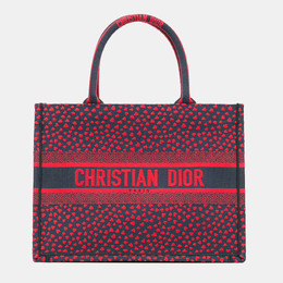 Christian Dior Red Medium Canvas Pop Hearts I Love Paris Book Tote 1149200