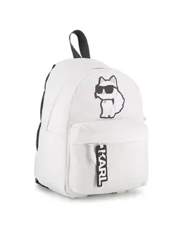 Белый полиуретановый рюкзак для девочки Karl Lagerfeld mp_0049957_z30406k122 | blanco