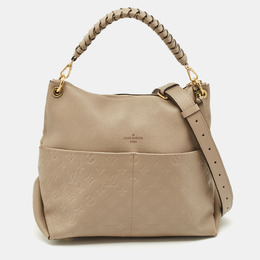 Louis Vuitton Tourterelle Monogram Empreinte Leather Maida Bag 1148709