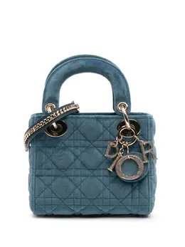 Christian Dior 2020 Mini Velvet Cannage Lady Dior satchel 30267107
