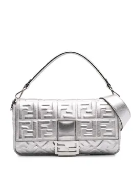 Fendi 2010-2025 Large Zucca Embossed Baguette satchel 30264772