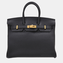 Hermes Black Togo Leather Birkin 25 Bag 1102617