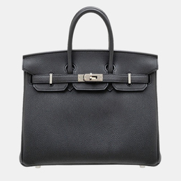 Hermes Black Togo Leather Birkin 25 Bag 1102640