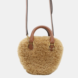 Celine Brown Boa Leather Medium Heart Shoulder Bag 1150516