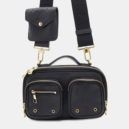 Louis Vuitton Black Calf Leather Utility Crossbody Bag 1150446