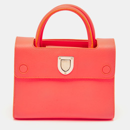 Christian Dior Neon Orange Leather Mini Christian Diorever Top Handle Bag 1150090