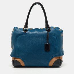 Furla Tri Color Leather Popper Colour Block Satchel 1149579