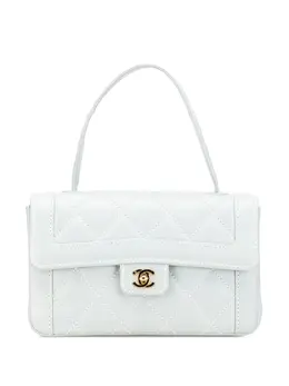 Chanel 2004-2005 Quilted Lambskin Wild Stitch Top Handle Flap handbag 30256880