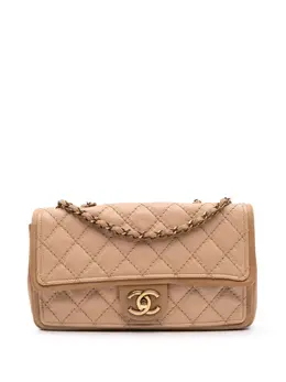 Chanel 2014-2015 Medium Bicolor Calfskin Graphic Flap shoulder bag 30267162