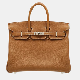 Hermes Gold Togo Leather Birkin 25 Bag 1102639