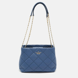 Kate Spade Blue Quilted Leather Emerson Place Phoebe Shoulder Bag 1150855