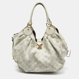 Louis Vuitton White Monogram Mahina Leather Surya L Bag 1150836