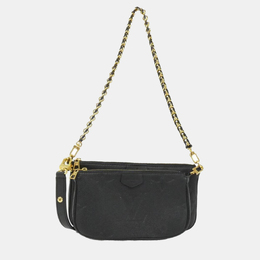Louis Vuitton Black Leather Multi Pochette Accessoires Shoulder Bag 1150770