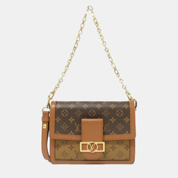 Louis Vuitton Brown Monogram Reverse Dauphine MM Shoulder Bag 1150645