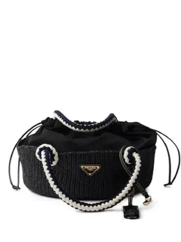 Prada small crochet-knit tote bag 29843789