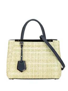 Fendi 2010-2025 Small Woven Raffia Vitello Regular 2Jours satchel 30275136