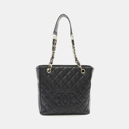 Chanel Black Leather Matelasse Pst Tote Chain Shoulder Bag 1151247
