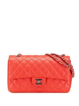 Chanel 2006-2008 Medium Classic Perforated Lambskin Single Flap shoulder bag 30360231