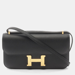 Hermes Black Epsom Leather Constance Elan Crossbody Bag 1151513