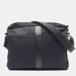 Hermes Black Canvas Leather Acapulco Basas Crossbody Bag 1151281