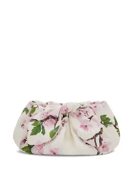 Oscar de la Renta floral-print clutch bag 29902399