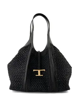 Сумка-тоут T Timeless среднего размера Tod's, черный 29848651 | черный