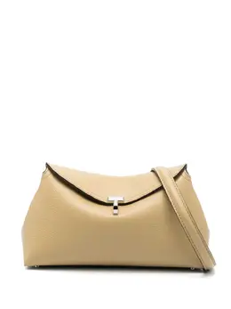 Toteme T-Lock leather clutch bag 29695863